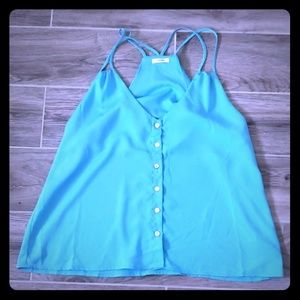 Like New Strappy Blue Tank Top